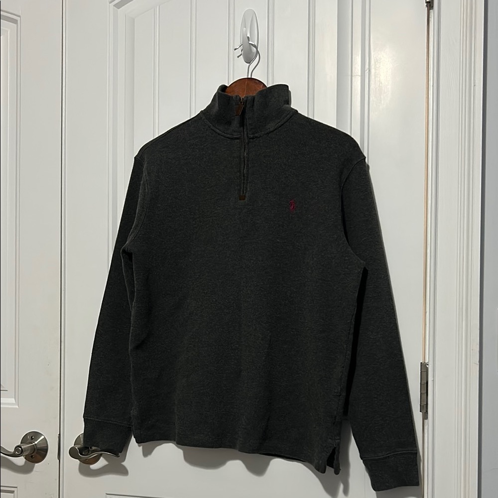 Polo by Ralph Lauren Men's Dark Gray Half-Zip Sweater